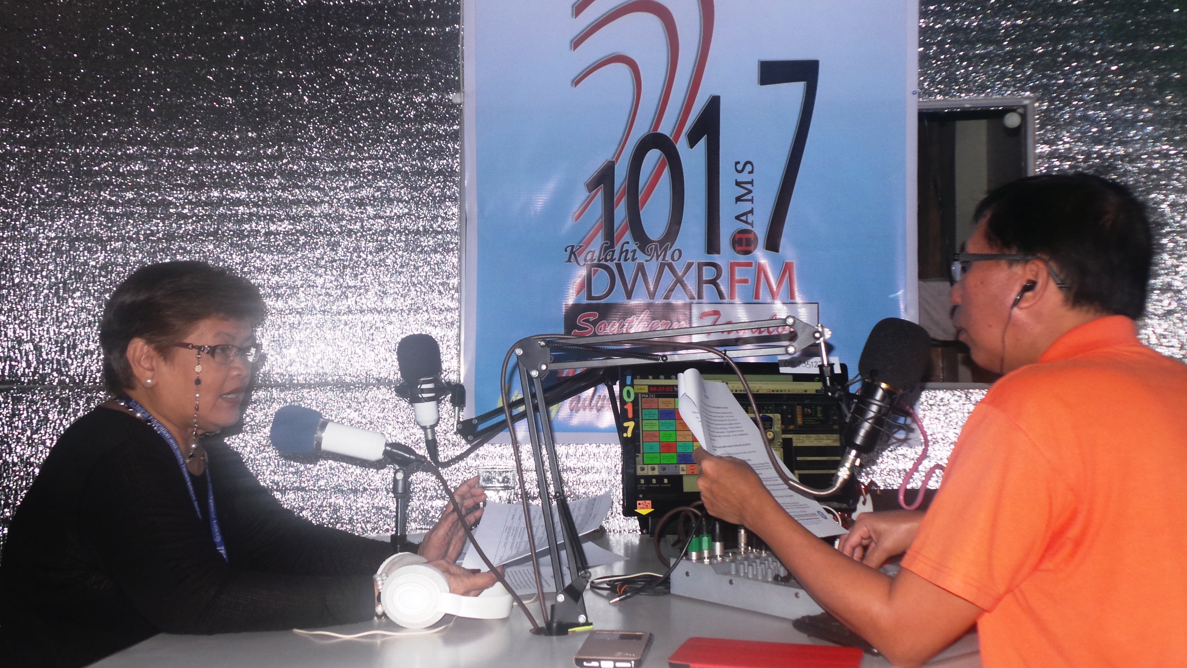 Provincial Director Asuncion Ordona during the DWXR 101.7 FM Radio Interview